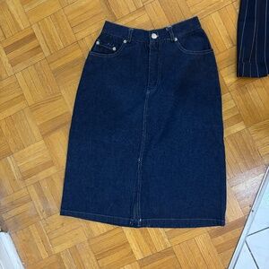 vintage 90s denim pencil skirt * accepting offers